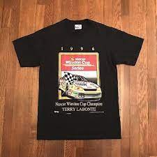 Sterling marlin wins his first nascar race; Vintage Winston Cup Nascar 1996 Series Terry Labonte T Shirt Sz L Ebay Terry Labonte Vintage Clothing Men Racing Shirts