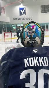 Appreciation post for Niklas Kokko’s goalie mask 😍 #seattlekraken #goalie  #nhl #goaliemask #niklaskokko