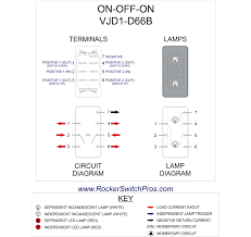 Rocker Switch On Off On Dpdt 2 Dep Lights