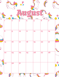 Encourage your child to put the printable calendar page in a visible and accessible place in the house so she can see the calendar daily. Cute Unicorn 2021 Calendar Free Printable Cute Freebies For You Kids Calendar Calendar Printables January Calendar