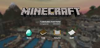 Looking for a small community of friends to join? Github Tudedude Frostportal A Lightweight Simple And Beautiful Minecraft Portal Website