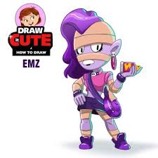 Her super ability is fiery charisma and can slow you down. Draw It Cute Drawitcute1 Twitter Emz Brawl Stars Brawl Stars Brawl Stars Emz