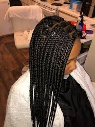 Not only do they make hair look good, but they also keep it off our. Square Parts Box Braids Call 804 274 Tima Hair Braiding Facebook