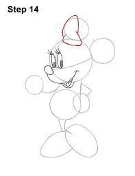 Draw Minnie Mouse Full Body 14 Minnie Drawings Drawing Tutorial