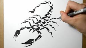 Tribal scorpion tattoo can be combined with floral tattoos as some tribes may have this as their emblem. How To Draw A Scorpion Tribal Tattoo Design Style