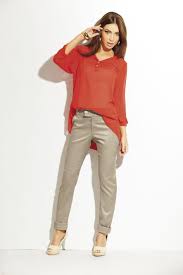 Calça Social Bege Feminina Combina Com Qual Cor De Camisa Gostei Deste Produto Do Portal Posthaus Calca Social Moda Moda Feminina Roupas