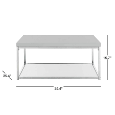 Free delivery over £40 to most of the uk great selection excellent customer service find everything for a beautiful home. Nautical Coffee Tables Home Garden H X 35 4 In Safavieh Coffee Table 15 7 In W X 35 4 In D Wood Top White Chrome Bistrozdravo Com