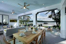 Mountain lake home plan with vaulted great room and pool house. Cool Lake House Plans Blog Homeplans Com