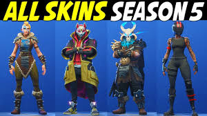 It spawned on august 25th on the area where the continuous lightning strikes have taken place destroying the formation of each cactus at h9. New All Skins In Fortnite Season 5 Fortnite Season 5 Every Skin Youtube