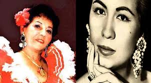 Celina González y Lola Beltrán en altar en la Casa de México « Habana  Cultural