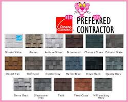 66 Described Oakridge Shingles Color Chart