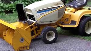 A tractor snowblower attachment instantly transforms. Cub Cadet 1862 With 451 Snow Thrower Youtube