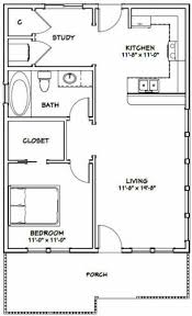 24x32 House 1 Bedroom 1 Bath Pdf Floor Plan 768 Sq Ft Model 1a Ebay Tiny House Floor Plans Small House Floor Plans One Bedroom House