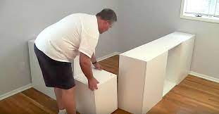 Dad Moves 7 Kitchen Cabinets To The Bedroom How He Transforms Them Genius Diy Platform Bed Ikea Platform Bed Ikea Bedroom Storage