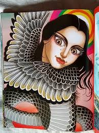 BLACK DAGGER BOOKS PRESENTS… SIDESHOW STEP RIGHT UP! COME ONE, COME ALL!!  148 PAGES $100 86 PROLIFIC TATTOO ARTISTS 8X10" HARDBOUND IN CLOTH WITH  FOIL AND EMBOSSING LIMITED EDITION OF 1000 COPIES,