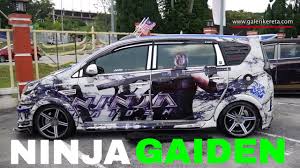 * custom plate number = front and rear. Perodua Alza Modified Ninja Gaiden Decals Paroi Autoshow Galeri Kereta By Galeri Kereta