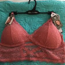 nwt daisy fuentes plus size long line lace bra nwt