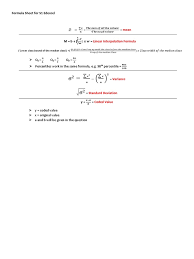 The interpolation formula uses interpolation, which is the process involving finding a value interpolation is mostly used in statistics that are related to known values and can estimate the. Formula Sheet For S1 Edexcel