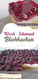 Kirsch Schmand Blechkuchen Sour Cream Cake Sour Cream Dessert Recipes