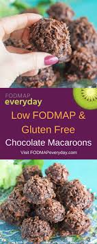 Chocolate Macaroons Recipe Fodmap Snacks Fodmap Diet Recipes Low Fodmap Diet Recipes