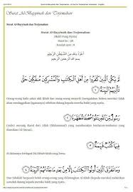 Al fatihah termasuk surat pendek, namun kandungan yang ada di dalamnya begitu luar biasa. Tuliskan Surat Al Bayyinah Disertai Artinya Brainly Co Id
