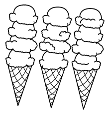 The coloring pages will help your child to focus on details while being relaxed and comfortable. Big Ice Cream Cones Coloring Page Ice Cream Coloring Pages Free Coloring Pages Bee Coloring Pages