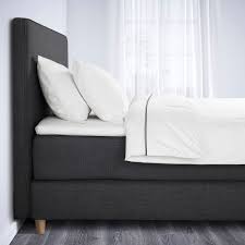 Dunvik Boxspring Hovag Stevig Tustna Donkergrijs 160x200 Cm Lees Meer Ikea In 2020 Matratzenauflage Boxspringbett Bett