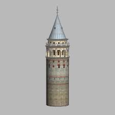 Galata Tower 3d Max Architecture Model Tower Big Ben