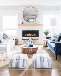 Here, white slipcovered chairs provide a canvas for alluring blue accents. Modern Farmhouse Living Room Ideas For Renovation Archute