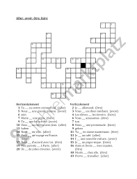 Aller Avoir Etre Faire Au Present Mots Croises Unterrichtsmaterial Im Fach Franzosisch Unterrichtsmaterial Franzosisch Lernen Franzosisch Vokabeln