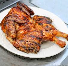 Place the chicken in the oil, turning every 5 minutes, until it is golden brown. Bbq Grilled Butterflied Chicken 101 Cooking For Two