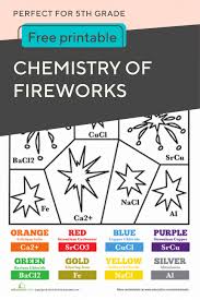 Free worksheets for kindergarten to grade 5 kids. Chemistry Of Fireworks Worksheets 99worksheets