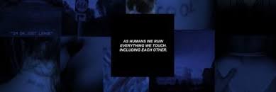 Aesthetic Black And Blue Twitter Header Black Header Tumblr Blue Twitter Header Twitter Header Aesthetic Header Tumblr