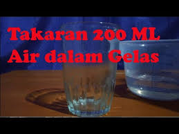 Formula ini menghitung kebutuhan air berdasarkan berat badan anda. Takaran 200 Ml Air Dalam Gelas Belimbing Youtube