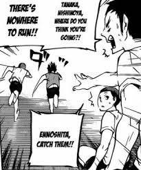 田中 (たなか) 龍之介 (りゅうのすけ) tanaka ryūnosuke) was previously a member of the karasuno high volleyball team. Haikyuu Ennoshita Quotes