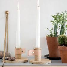 Bright Light In Oak By Wirth Scandinavian Candle Holders Candles Candle Labels