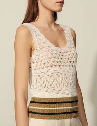 Plus, petite & tall sizes · free returns Knitted Vest Top Sfppu01039 Lastchance Fr Fselection Sandro Paris