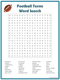 Free Printable Football Word Search Superbowl Party Games Superbowl Party Football Word Search