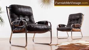 Browse mid century & modern chairs to bring effortless style to your home. Pair Of Mid Century Modern Leather And Chrome Chairs