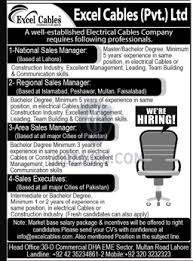 Today This Page Inform You The Excel Cable Private Limited Latest Jobs 2020 Excel Cable Private Limited Is Looking T Jobs In Pakistan Sales Jobs Apply Online