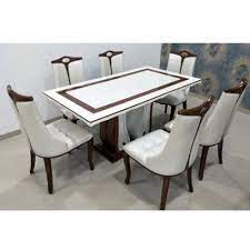 Browse our range of dining room furniture at amart today. White Marble Dining Table Set At Rs 68000 Set Ahmednagar Id 21037912162
