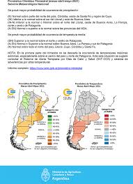 Pronóstico pronóstico a 7 días; El Pronostico Climatico Trimestral Del Servicio Meteorologico Nacional Agroverdad Noticias E Informacion Del Agro