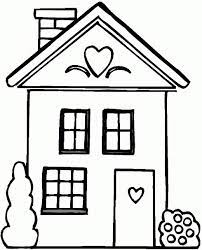 Make a house, butterfly, or robot! Kindergarten House Coloring Pages For Kids Drawing With Crayons