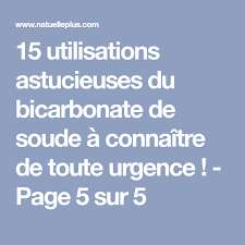 Epingle Sur Bicarbonate De Soude