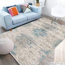 modern makine halisi porto 01 gri turkuaz halistores com modern ic dekorasyon halilar