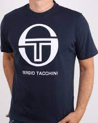 More images for sergio tacchini logo » Sergio Tacchini Iberis T Shirt Navy White Mens Tee Cotton Crew
