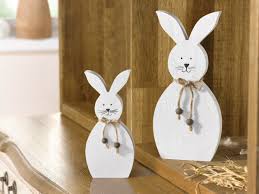 Deko Hase White 2er Set Idee Pasquali Cesti Di Pasqua Idee Fai Da Te