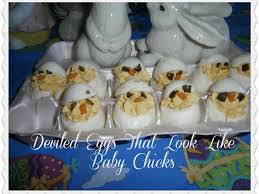 Here's why i still love 'em i like to use my wilton dessert decorator with the wide tip to make the deviled eggs really pretty. How To Make Deviled Eggs That Look Like Baby Chicks Recipe Delishably Food And Drink