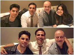 Sidharth Malhotra Akshay Kumar And Toilet Ek Prem Katha Cast Dine Together In London Cast iron and steel plumbing fitting toilet paper dispenser. ek prem katha cast dine together in london