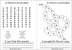 Back to irish boy names. St Patrick S Day Activity Book A Printable Book Word Search Spell St Patrick S Day Enchantedlearning Com